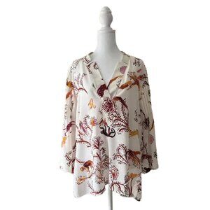 Dorothee Schumacher Floral Blouse – Size 3 (Fits Like L)